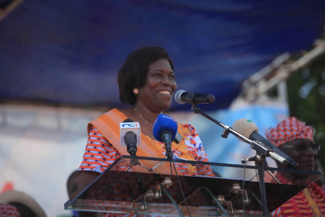 Simone Gbagbo à Bondoukou lors de la fête des libertés 2024 le 4 mai
